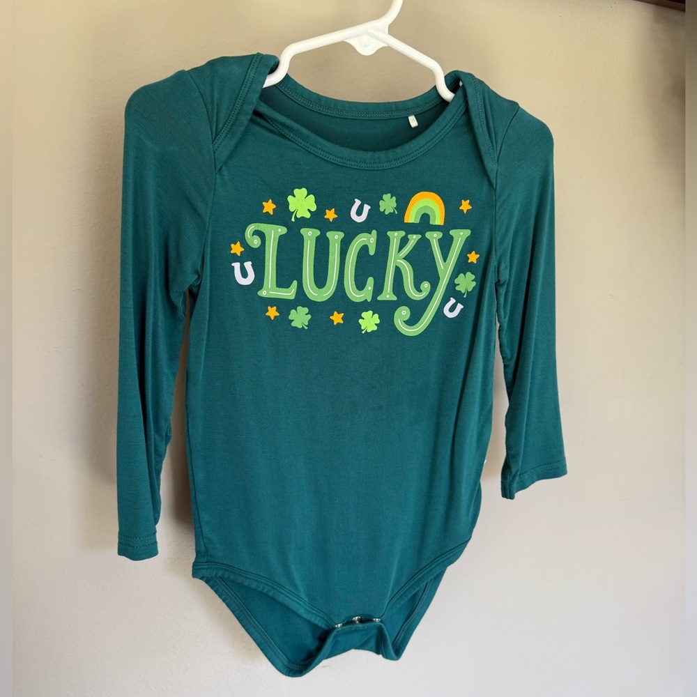 Little Sleppies 12/18 months Lucky onesie